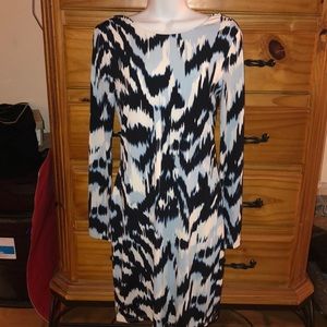 Multi color/print Jennifer Lopez dress. Size Small
